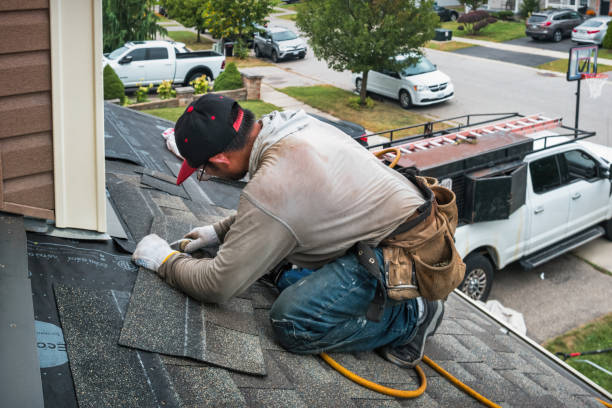 Professional Hail Damage Roof Repair technician working in Stanley, VA